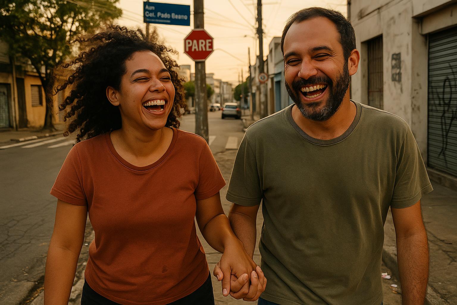 Casal na praia